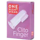 One Night Stand - Clito Finger Pink. Nakładka do stymulacji łechtaczki, żelowa szczoteczka z włoskami. Idealna.