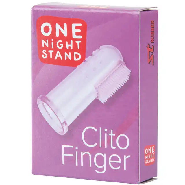 One Night Stand - Clito Finger Pink. Nakładka do stymulacji łechtaczki, żelowa szczoteczka z włoskami. Idealna.