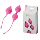 SToys - Love Ball Set Pink. Progresywny zestaw kulek gejszy o opływowym kształcie i miękkim silikonie 