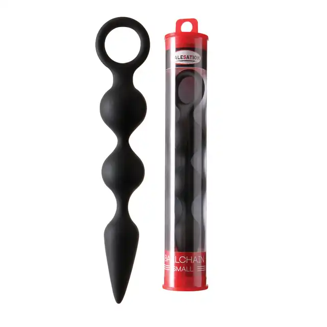 Malestation - Ballchain Small Schwarz. Wyjątkowe koraliki analne o ergonomicznym kształcie 