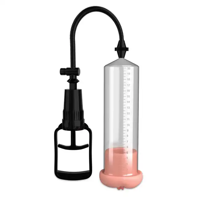 Pipedream PumpWorx - Fanta Flesh Pussy Pump - przezroczysta pompka z nakładką w kształcie realnej waginy