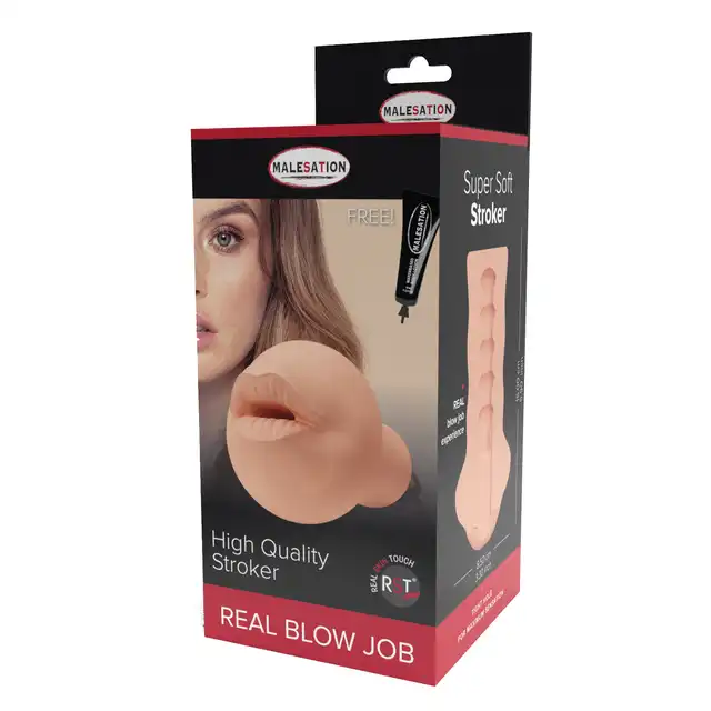 Malesation - Masturbator Real Blow Job - masturbator w kształcie ust. Realistyczny i nowoczesny 