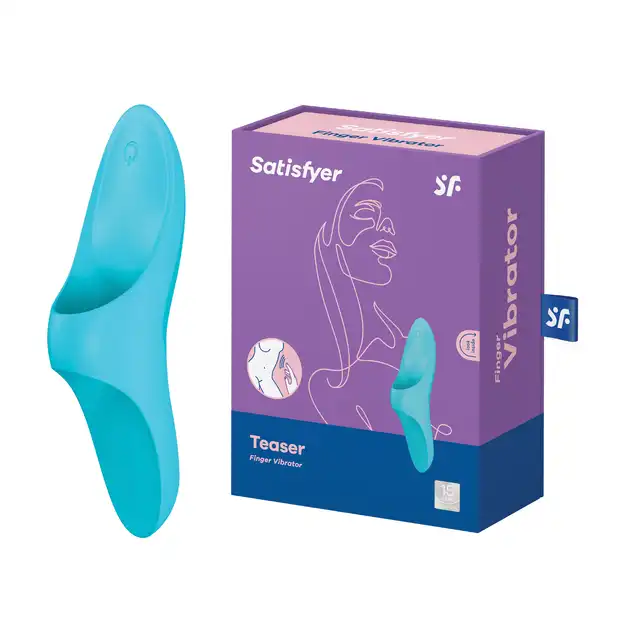 Satisfyer - Teaser Light Blue - wszechstronny stymulator łechtaczki, sutków oraz krocza. Silikon medyczny