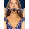 Ouch! - Breathable Ball Gag Sailor Blue. Marynarski knebel z otworkami do oddychania 