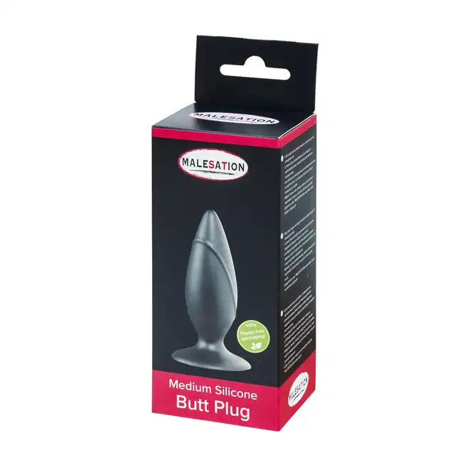 Malesation - Silicone Plug medium - silikonowy korek analny, rozmiar średni. Wysoka jakość