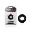 LoveToy - Power Plus Flexible Cock Ring - czarny, silikonowy ring na penisa, dłuższa erekcja, niesamowita przyjemność 