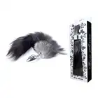 Boss Series - Fox Tail Black XXL. Super puszysta lisia kita w połączeniu z metalowym plugiem. Dostarcza niesamowitych doznań i podnosi temperaturę w Twojej sypialni