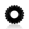 LoveToy - Power Plus Flexible Cock Ring - silikonowy ring na penisa, czarny, dłuższa erekcja, niesamowita przyjemność 