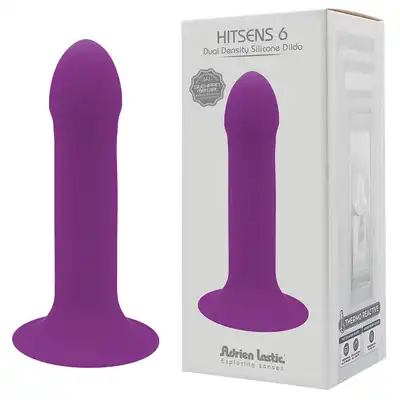Adrien Lastic - Hitsens 6 Dual Density - fioletowe dildo o podwójnej gęstości. Satysfakcja gwarantowana