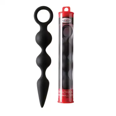 Malestation - Ballchain Small Schwarz. Wyjątkowe koraliki analne o ergonomicznym kształcie 