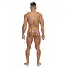 Male Power - Mini Short Print L. Bokserki w tęczowy wzór 