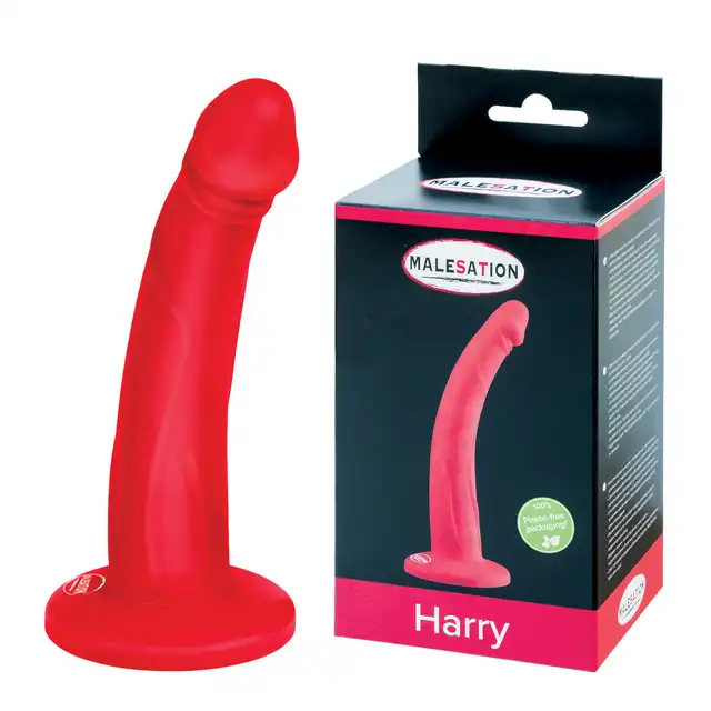 Malesation - Harry Dildo rot - czerwone dildo z realistycznymi żyłkami. Gwarancja jakości