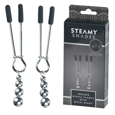 Steamy Shades - Tweezer Nipple - erotyczne klamerki na sutki z opcją zwiększania ucisku