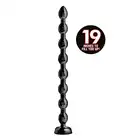 Hosed - Beaded Anal Snake. Mega wielkie czarne dildo 51 cm. Wielki emocje. Mocna przyssawka. Elastyczne.