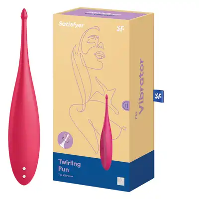 Satisfyer - Twirling Fun Magneta - wibrator z ruchomą, perfekcyjną końcówką. Satysfakcja gwarantowana