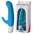 Stoys - Ayleen Silicone Vibrator. Prążkowany wibrator ze stymulacją łechtaczki. Moc doznań 