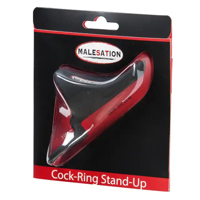 Malestation - Cock-Ring Stand-Up. Unikalny podwójny ring na penisa z podparciem dla członka 
