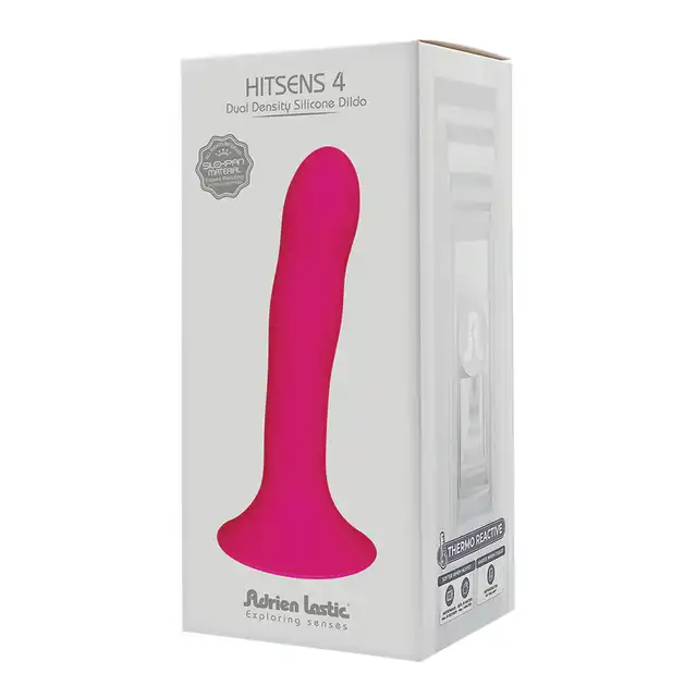 Adrien Lastic - Hitsens 4 Dual Density - różowe dildo o podwójnej gęstości. Przyjemność gwarantowana!