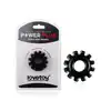 LoveToy - Power Plus Flexible Cock Ring - czarny, silikonowy ring na penisa, dłuższa erekcja, niesamowita przyjemność 