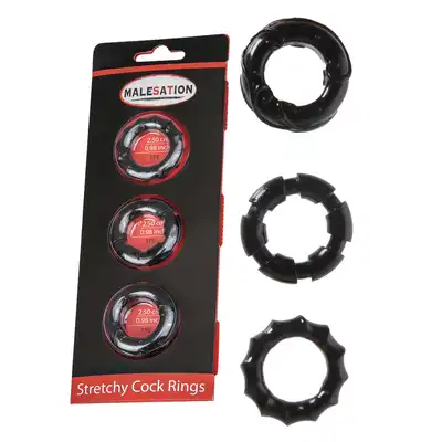 Malestation - Malestation Power Ring M. Ergonomiczny ring na penisa z silikonu