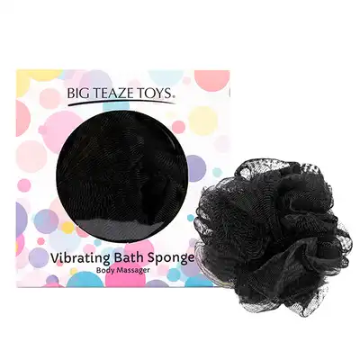 Big Teaze Toys - Bath Sponge Vibrating Black. Wibrująca gąbeczka do kąpieli. Mega Sale!