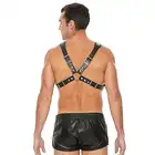 Ouch! - Men's Pyramid Stud Body Harness - Męski super harness. One Size - Czarna. Fetish Brand of the Year. Ostatnia sztuka!
