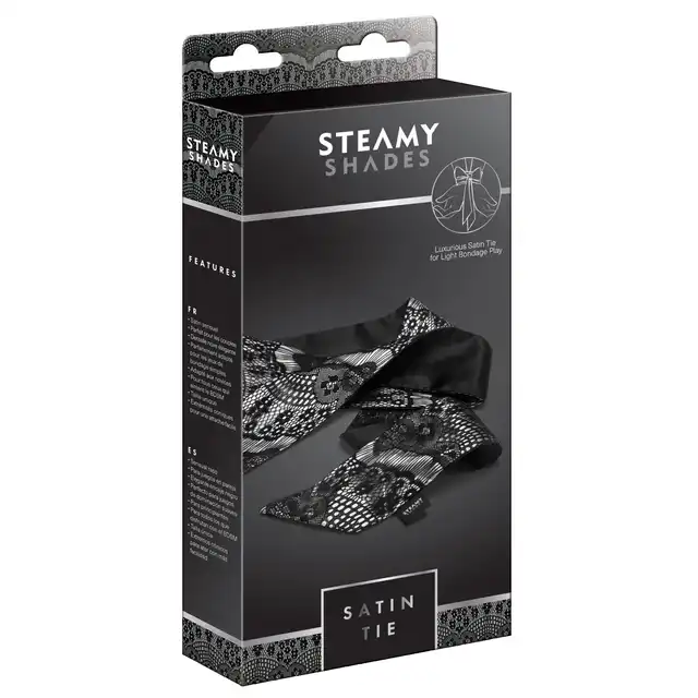 Steamy Shades - Satin Tie - luksusowy, satynowy krawat do wiązania