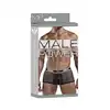 Male Power - Mini Short Black. Bokserki męskie z siateczkowego materiału. Niska talia i miękki materiał