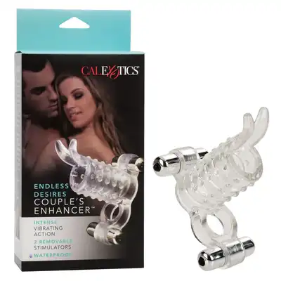 Calexotics - Endless Desires. 4w1. Ring z nasadką stymulująco pogrubiającą, stym. łechtaczki, moszny. Podwójna moc, 2 silniki.