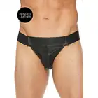 Ouch! - Plain Front With Zip Jock - Elegancki Jockstrap. S/M - Czarna. Fetish Brand of the Year. Ostatnia sztuka!