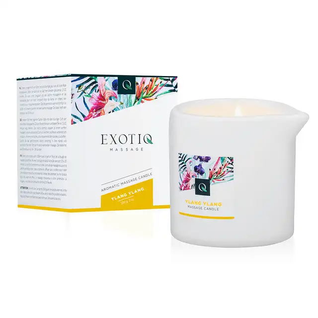 Exotiq -  Ylang Ylang Candle 200g. Świeca do masażu o zapachu ylang ylang. Bardzo aromatyczna 