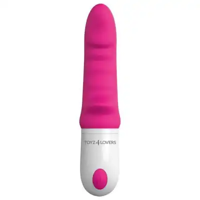 Elys - Rhinhorn Vibe Pink. Silikonowy wibrator w kształcie rogu nosorożca. 9 trybów 