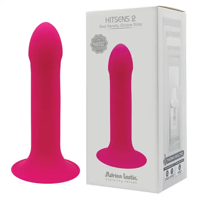 Adrien Lastic - Hitsens 2 dual Denisty - różowe dildo o podwójnej gęstości. Najlepsza jakość