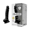 Silexd - Thermo Reactive black 7" - wyjątkowe dildo o podwójnej gęstości. Przyjemność gwarantowana!