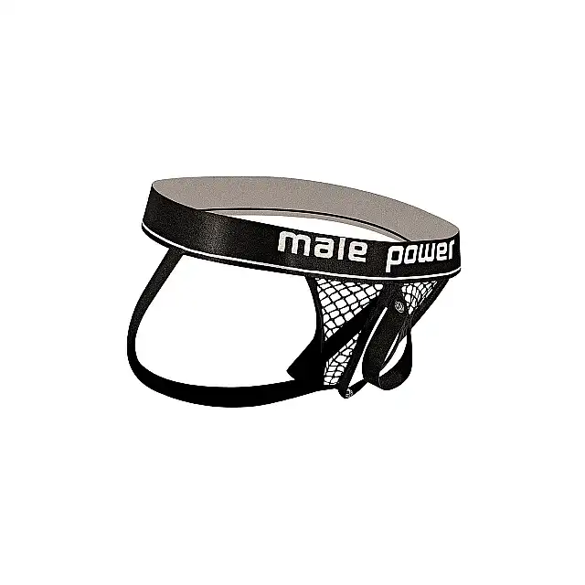 Male Power - "Cock Pit" Cock Ring Jock L. Seksowne slipy podkreślające pośladki 