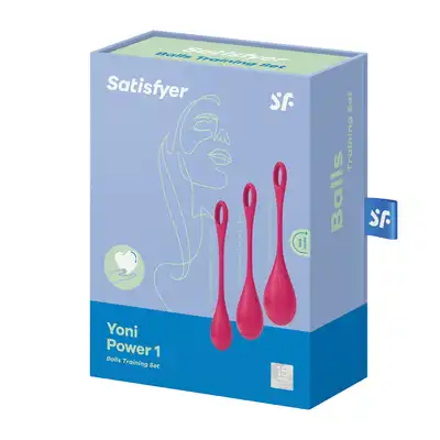 Satisfyer - Yoni Power 1 Red - zestaw kulek Gejszy. Ultra przyjemny silikon medyczny