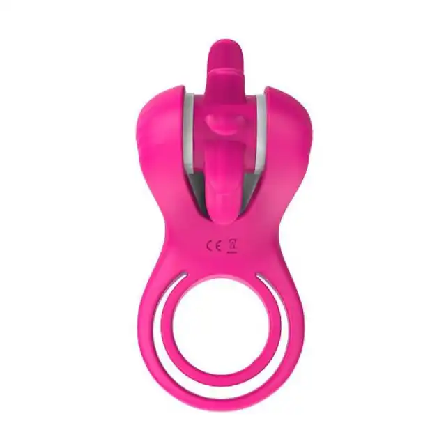 Elys - Mind Blower USB. Podwójny ring erekcyjny z obrotowymi języczkami. Mega stymulacja 