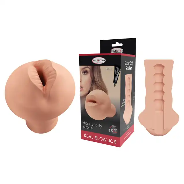Malesation - Masturbator Real Blow Job - masturbator w kształcie ust. Realistyczny i nowoczesny 