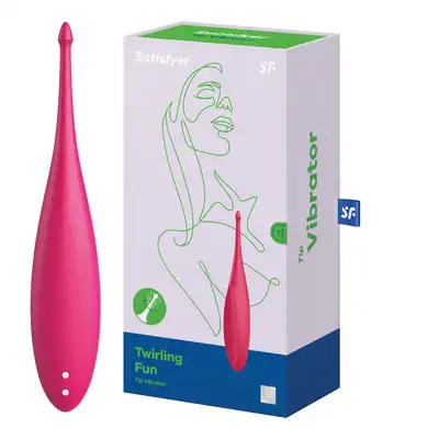 Satisfyer - Twirling Fun poppy red - wibrator z ruchomą, perfekcyjną końcówką. Satysfakcja gwarantowana