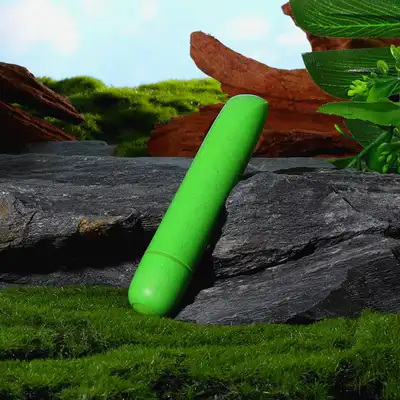 Fuck Green - Bio Bullet.  100% biodegradowalny, wegański wibrator. Ocal planetę ziemię. 9.5cm