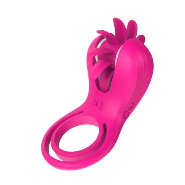 Elys - Mind Blower USB. Podwójny ring erekcyjny z obrotowymi języczkami. Mega stymulacja 