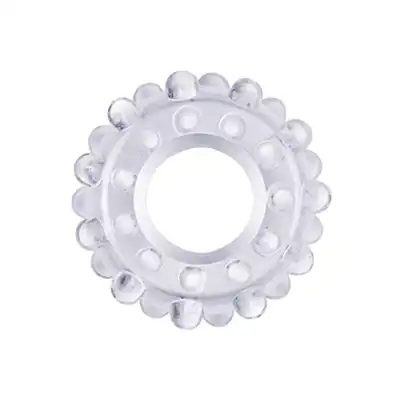 LoveToy - Power Plus Flexible Cock Ring - silikonowy, przezroczysty ring na penisa, dłuższa erekcja, niesamowita przyjemność 