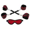 Bad Kitty - Restraint Set Hogtie. Komfortowy zestaw do wiązania z 2 parami kajdanek