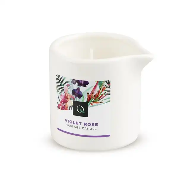 Exotiq - Violet Rose Candle 60 g. Świeca do masażu o zapachu fioletowej róży.