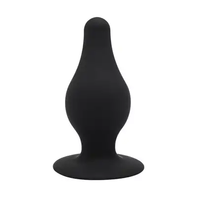 SilexD - Model 2 Silicone Plug M black. Termoreaktywna silikonowa wtyczka analna
