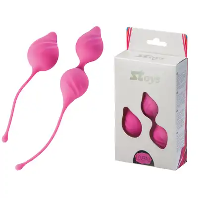 SToys - Love Ball Set Pink. Progresywny zestaw kulek gejszy o opływowym kształcie i miękkim silikonie 