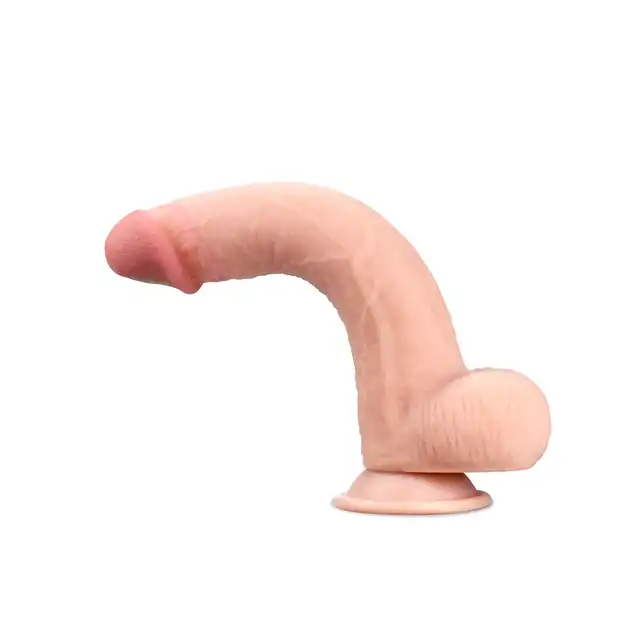 Love Toy - 9 Inch Sliding Skin Dildo. Inowacyjne dildo z ruchomą skórą. Profesjonalne. Jak żywy penis.