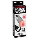 Pipedream PumpWorx - Fanta Flesh Pussy Pump - przezroczysta pompka z nakładką w kształcie realnej waginy