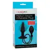 Calexotics - Medium Inflatable Plug. Gładki silikonowy plug analny z wygodną pompką 