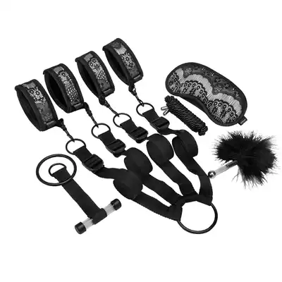 Steamy Shades -  Binding Set - elegancki zestaw do krępowania, piórko i opaska w zestawie